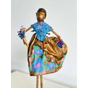 Ver imagem 6 de Escultura Mulher com Flores. Uma Peça Única, Artesanal, Feita em Papietagem