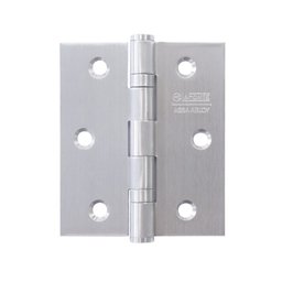 Dobradiça 395 La Fonte 2.5x3 Inox com Rolamento e Parafusos Inox Lixado - 1