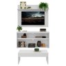 Rack com Painel e Suporte TV 55 Polegadas com Mesa de Centro Atualle Plus - Branco - 5