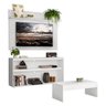 Rack com Painel Tv 55" com Mesa de Centro Atualle Plus Multimóveis Branco - 2