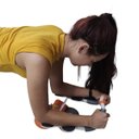 Ver imagem 2 de Rolo Abdominal Exercicio Roda Musculaçao Ombro Braço Prancha Academia Fortalecimento Atividade Fisic