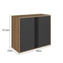 Ver imagem 3 de Gabinete de Banheiro 80cm Antônia com 2 Portas sem Cuba