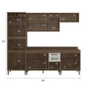 Ver imagem 3 de Cozinha Compacta 11 Portas 2 Gavetas Viena A1399 Casamia
