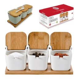 PORTA CONDIMENTO PORCELANA 3 PEÇAS PCLN-022 - 1