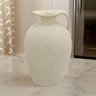 Vaso Decorativo em Ceramica na Cor Creme 27,5cm - 3