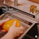 Ver imagem 5 de Cuba Gourmet para Cozinha com Acessórios Workstation e Torneira Maranguá pingoo.casa - Prata