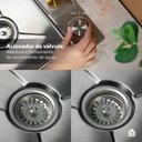 Ver mais imagens de Cuba Gourmet para Cozinha com Acessórios Workstation e Torneira Maranguá pingoo.casa - Prata