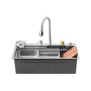 Ver imagem 1 de Cuba Gourmet para Cozinha com Acessórios Workstation e Torneira Maranguá pingoo.casa - Prata