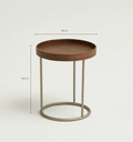 Ver imagem 4 de Mesa de Centro Oscar - Tampo Freijo - Base Aço Carbono - Altura 40cm