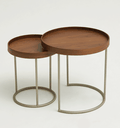 Ver imagem 2 de Mesa de Centro Oscar - Tampo Freijo - Base Aço Carbono - Altura 40cm