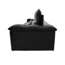 Ver imagem 5 de Sofá Retrátil/Reclinável Grécia 2,70m Suede Velut Preto c/ Molas no Assento - King House