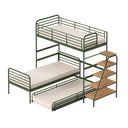 Ver imagem 2 de Treliche com Escada Lateral em Ferro Aço Carbono Tubular Teko Casatema MadeiraOriginals Verde