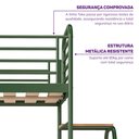 Ver imagem 6 de Treliche com Escada Lateral em Ferro Aço Carbono Tubular Teko Casatema MadeiraOriginals Verde