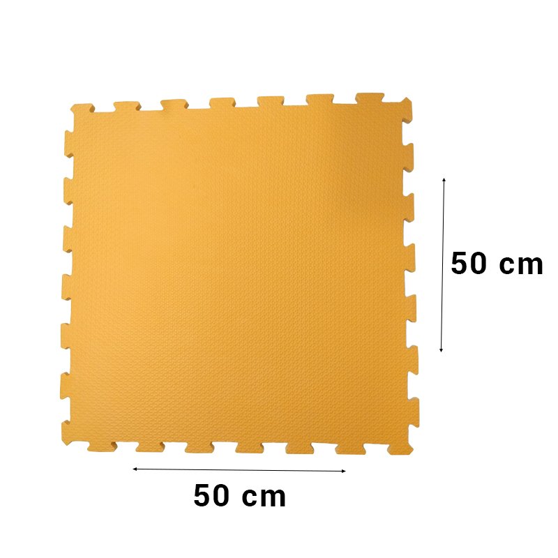 Tatame Eva 50x50cm Esp 10mm 4 Placas Cores Amarelo / Laranja - 3