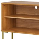 Ver imagem 3 de Rack para Sala de Estar Tv 50 Pol 144cm Industrial Nagi D03 Freijó Off White - Lyam Decor