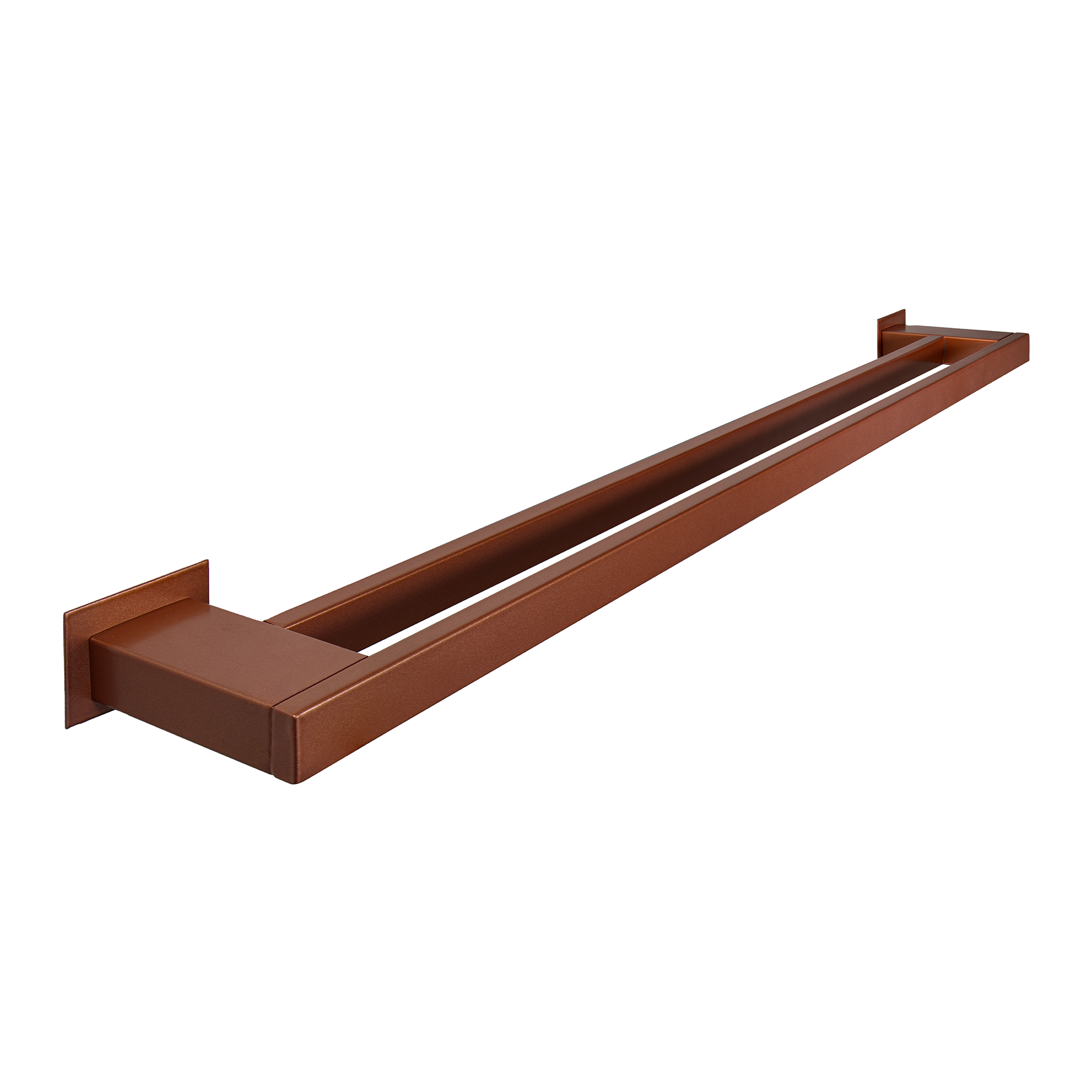 Toalheiro Duplo 90 cm Inox Corten - Kromus RT0310-90C