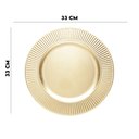 Ver imagem 6 de Jogo 6 Sousplat de Mesa Redondo Primer Dourado Plástico Lyor 33cm