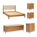 Ver imagem 3 de Conjunto Cama Casal com Mesas de Cabeceira, Cômoda 3 Gavetas e Baú Baru CabeCasa MadeiraOriginals