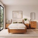 Ver imagem 1 de Conjunto Cama Casal com Mesas de Cabeceira, Cômoda 3 Gavetas e Baú Baru CabeCasa MadeiraOriginals
