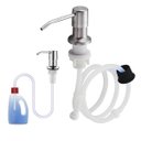Ver imagem 1 de Dispenser Sabao Liquido Detergente Sabonete Mangueira Flexivel Pia Cuba Cozinha Banheiro Embutir Dos