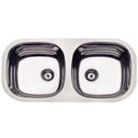 Ver imagem 3 de Cuba Dupla 26l de Embutir Tramontina Isis 78x39,8cm Aço Inox Polido Cozinha Bancada Pia