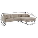 Ver imagem 7 de Sofá Jade com Chaise Lateral Direita 2,84m em Linho
