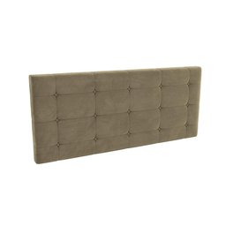 Cabeceira Estofada de Veludo 140cm Linha Modulado Adapt N548 Kappesberg - Bege - 1