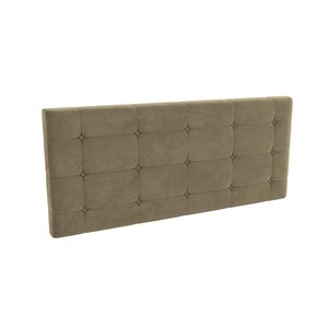 Cabeceira Estofada de Veludo 140cm Linha Modulado Adapt N548 Kappesberg - Bege