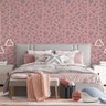 Papel de Parede Pegadas e Ossinhos Fundo Rosa Gh Papel de Parede 2,2m - 1