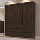 Ver imagem 1 de Guarda-Roupa Casal 3 Portas 9 Gavetas Detroit Demóbile