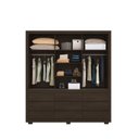 Ver imagem 2 de Guarda-Roupa Casal 3 Portas 9 Gavetas Detroit Demóbile