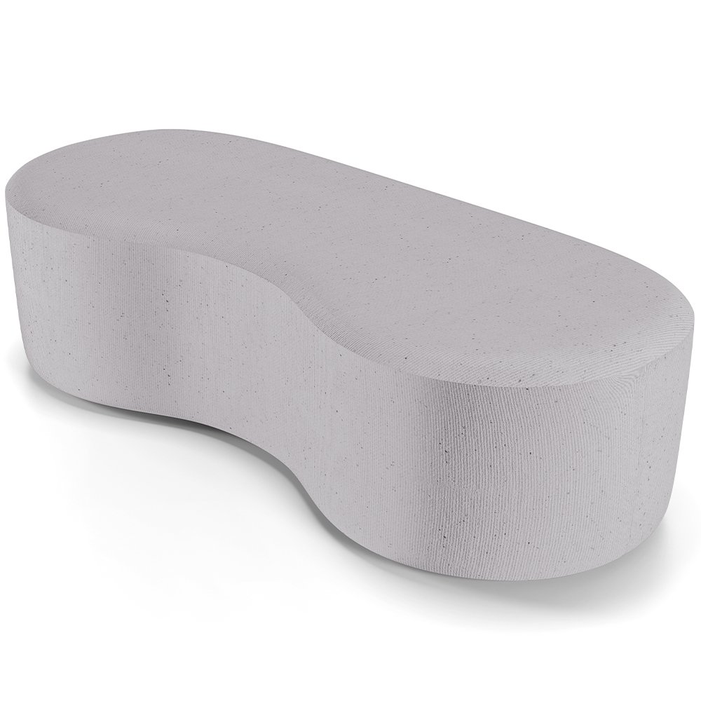 Kit Puff Redondo Lola e Puff Recamier Orgânico Orbit W01 Linho Cinza - Lyam Decor - 9
