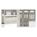 Ver imagem 2 de Guarda Roupa Casal de Canto 9 Portas e 6 Gavetas Legno Crema Prime Plus Luciane Móveis