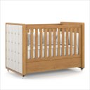 Ver imagem 2 de Berço Tutto Laqueado 2 em 1 Mini Cama 100% Mdf com Capitonê Freijo Soft 61738/51707 Matic Moveis