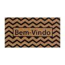 Ver imagem 3 de Capacho Retangular Fibra de Coco Base Pvc 60x33cm - Komeco Floral Preto