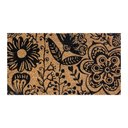 Ver imagem 1 de Capacho Retangular Fibra de Coco Base Pvc 60x33cm - Komeco Floral Preto