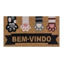 Ver imagem 4 de Capacho Retangular Fibra de Coco Base Pvc 60x33cm - Komeco Floral Preto