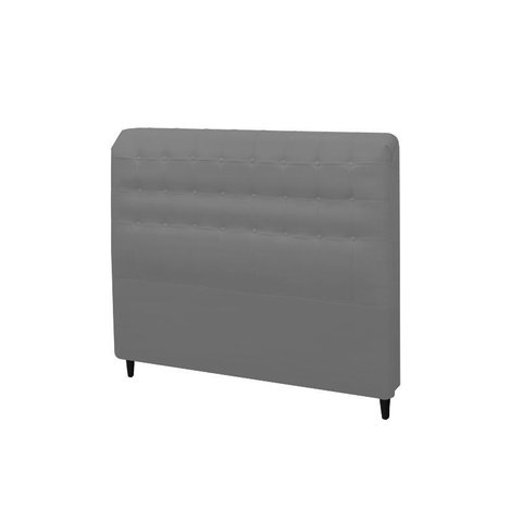 Cabeceira Dama New Plus Casal 1400mm Linho Chumbo - Simbal