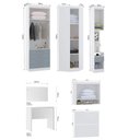 Ver imagem 4 de Quarto de Canto Solteiro com Guarda Roupas Cabeceira e Escrivaninha Alpes Luciane Móveis