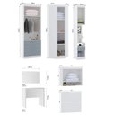 Ver imagem 4 de Quarto de Canto Solteiro com Guarda Roupas Cabeceira e Escrivaninha Alpes Luciane Móveis