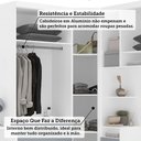 Ver imagem 6 de Quarto de Canto Solteiro com Guarda Roupas Cabeceira e Escrivaninha Alpes Luciane Móveis