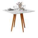 Ver imagem 4 de Mesa Jantar 4 Lugares Dubai Pés Retro Madeira Branco