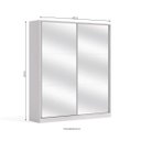 Ver imagem 4 de Guarda-Roupa 2 Portas de Correr com Espelhos Kappesberg