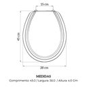 Ver imagem 3 de Assento Sanitário Bege Universal Duratti Lorenzetti Pp