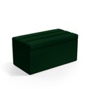 Ver imagem 1 de Calçadeira Baú Ursa 90 para Cama de Solteiro N-026 Veludo Verde Aradecor