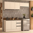 Ver imagem 2 de Cozinha Completa Koya 6 Portas 3 Gavetas Branco/creme - Politorno