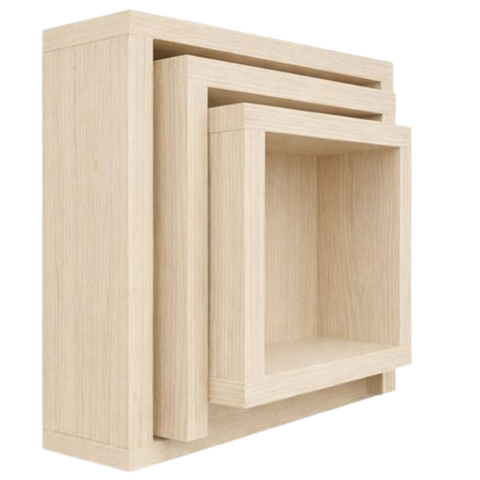Nichos para Quarto de Bebê e Decoração, Enfeites, Kit C/ 3un - Amarelo