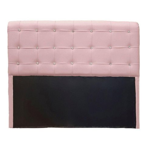 Cabeceira Cristal Suede Rosa Bebe 1,60 - Dominic Decor