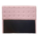 Ver imagem 1 de Cabeceira Cristal Suede Rosa Bebe 1,60 - Dominic Decor
