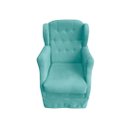 Ver imagem 3 de Poltrona Amamentação Balanço Descanso Manu com Puff Suede Azul Tifany